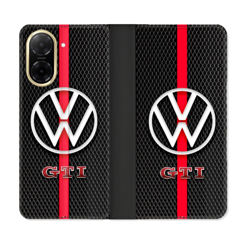 Housse cuir portefeuille Pour Xiaomi Redmi A5 Volkwagen Line