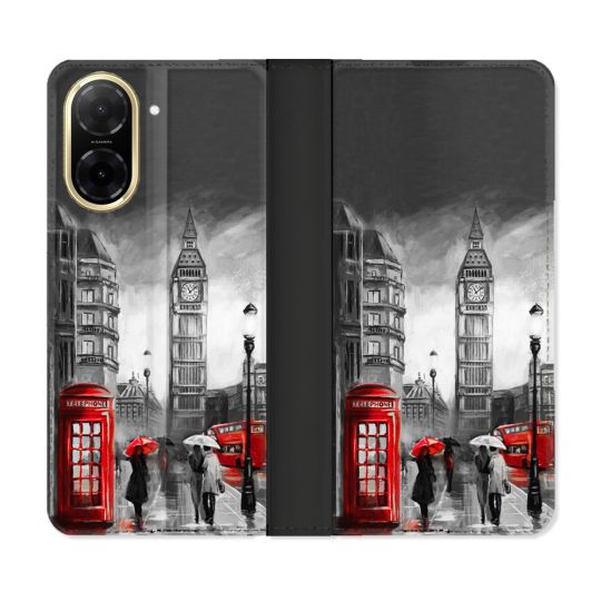 Housse cuir portefeuille Pour Xiaomi Redmi A5 Voyage Angleterre Londres Vintage