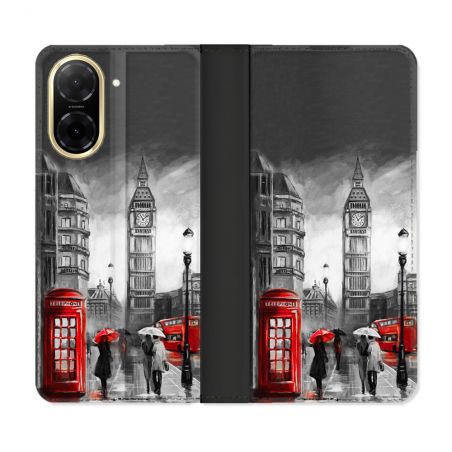 Housse cuir portefeuille Pour Xiaomi Redmi A5 Voyage Angleterre Londres Vintage