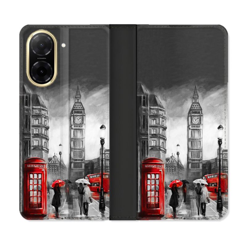 Housse cuir portefeuille Pour Xiaomi Redmi A5 Voyage Angleterre Londres Vintage