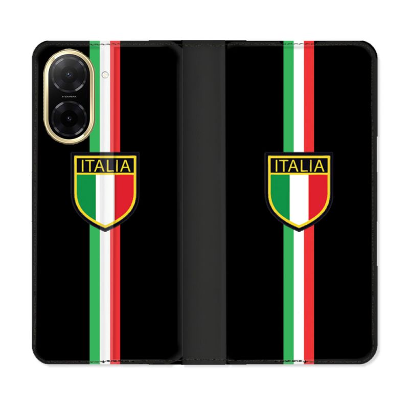 Housse cuir portefeuille Pour Xiaomi Redmi A5 Voyage Italie 3 Noir