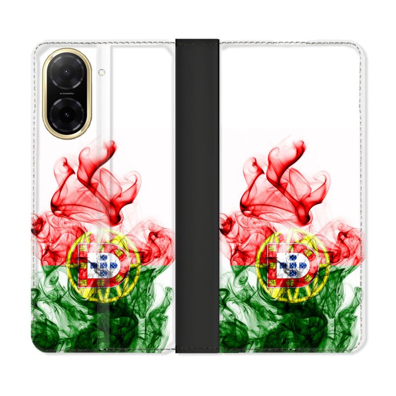 Housse cuir portefeuille Pour Xiaomi Redmi A5 Voyage Portugal Flamme