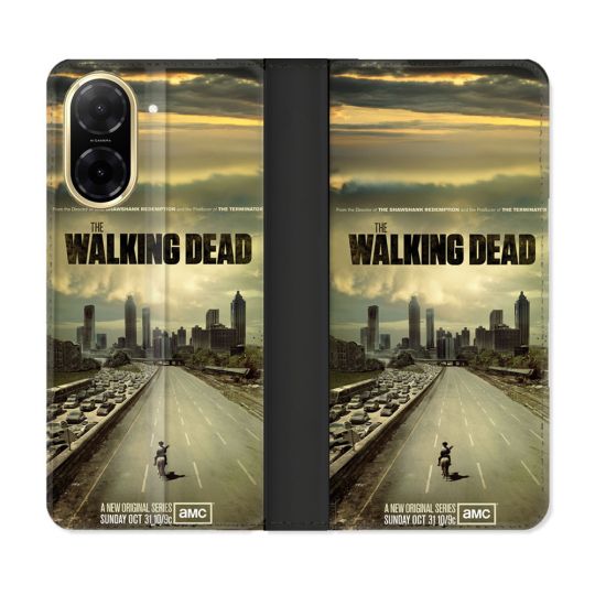 Housse cuir portefeuille Pour Xiaomi Redmi A5 Walking Dead