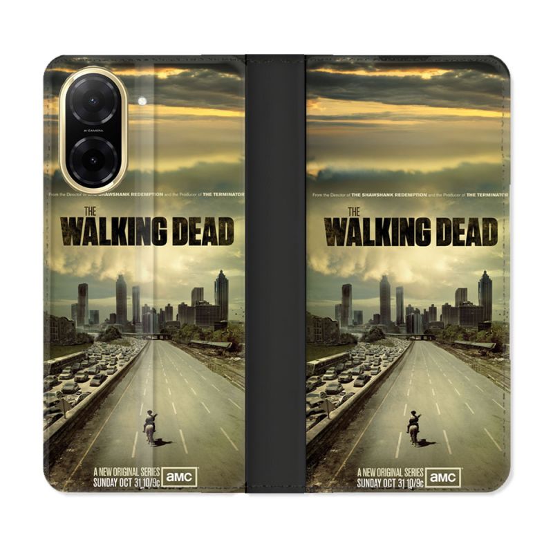 Housse cuir portefeuille Pour Xiaomi Redmi A5 Walking Dead