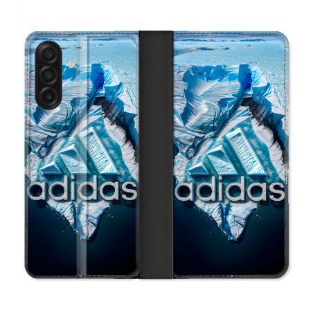 Housse cuir portefeuille Pour Samsung Galaxy A17 5G Adidas Iceberg