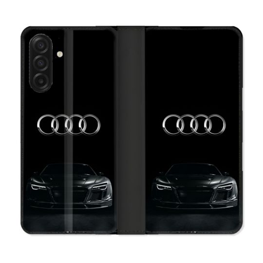 Housse cuir portefeuille Pour Samsung Galaxy A17 5G Audi