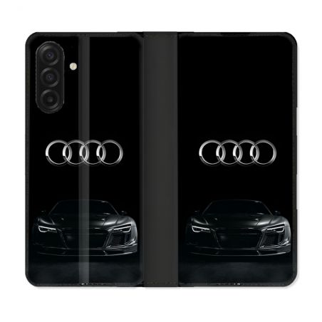 Housse cuir portefeuille Pour Samsung Galaxy A17 5G Audi