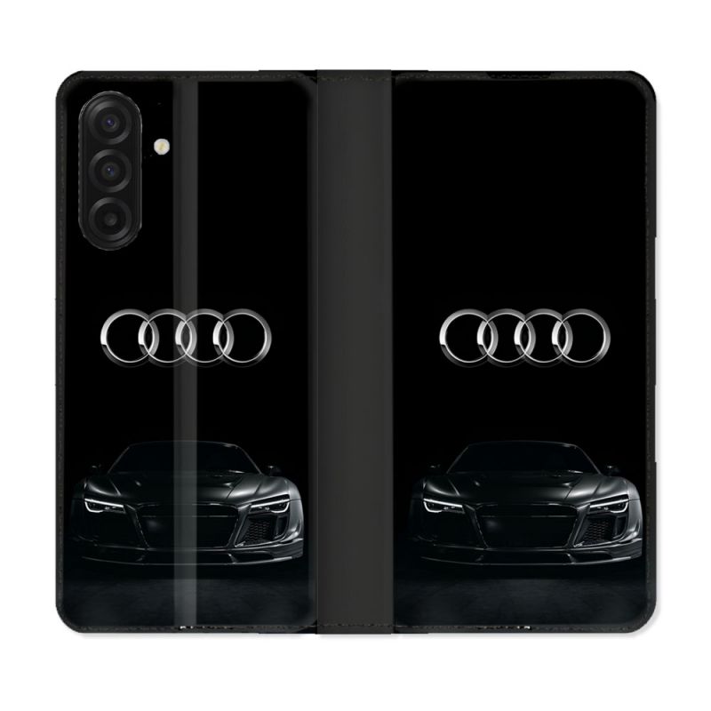 Housse cuir portefeuille Pour Samsung Galaxy A17 5G Audi