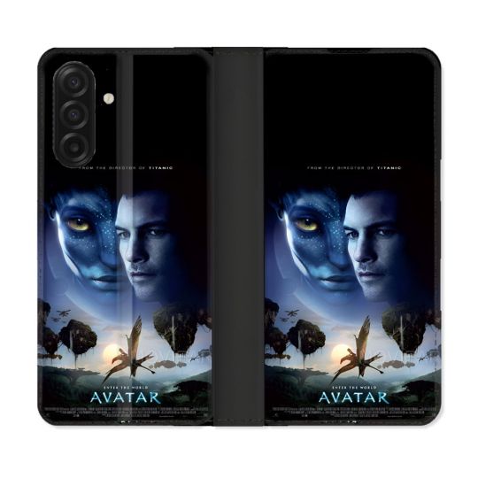 Housse cuir portefeuille Pour Samsung Galaxy A17 5G Avatar