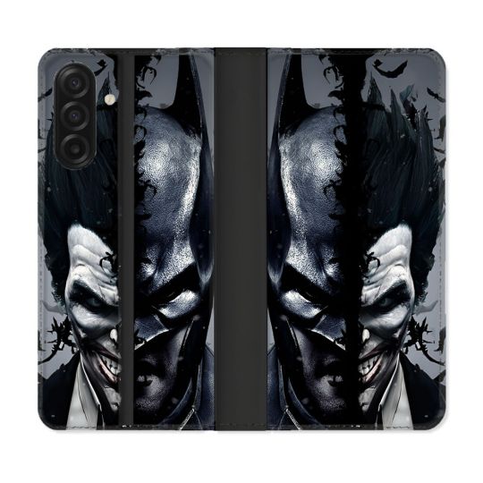 Housse cuir portefeuille Pour Samsung Galaxy A17 5G Batman Joker