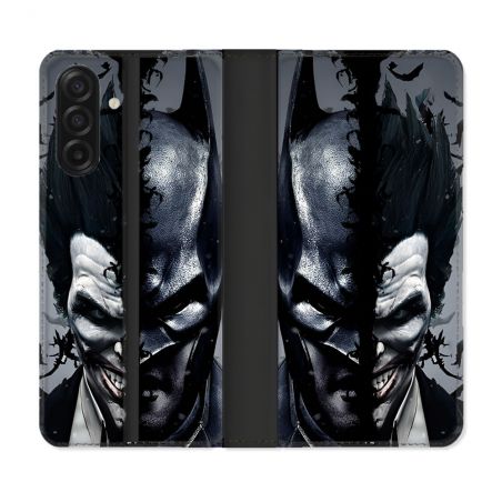 Housse cuir portefeuille Pour Samsung Galaxy A17 5G Batman Joker
