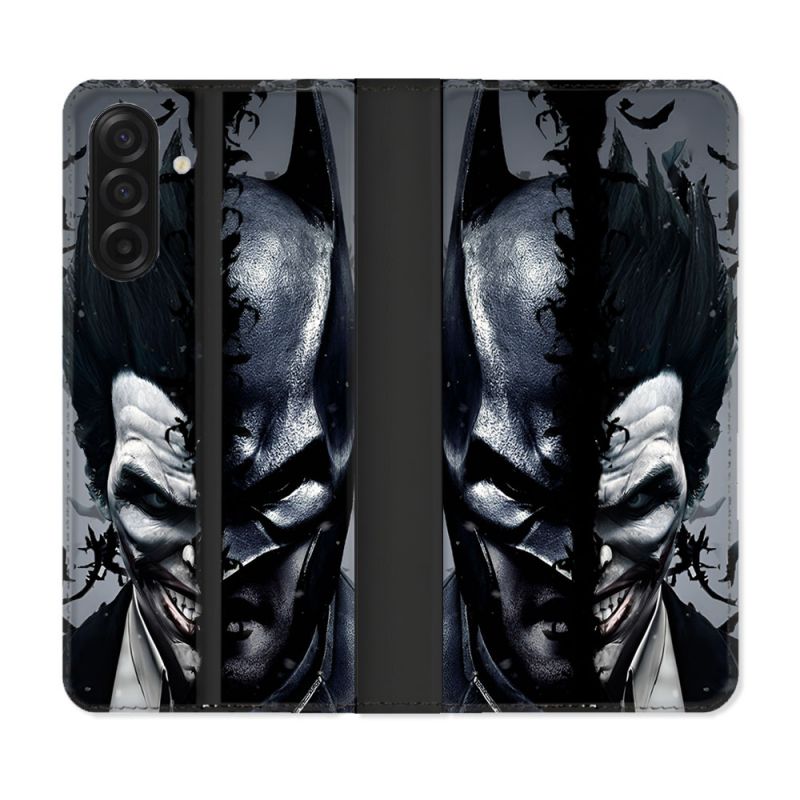 Housse cuir portefeuille Pour Samsung Galaxy A17 5G Batman Joker