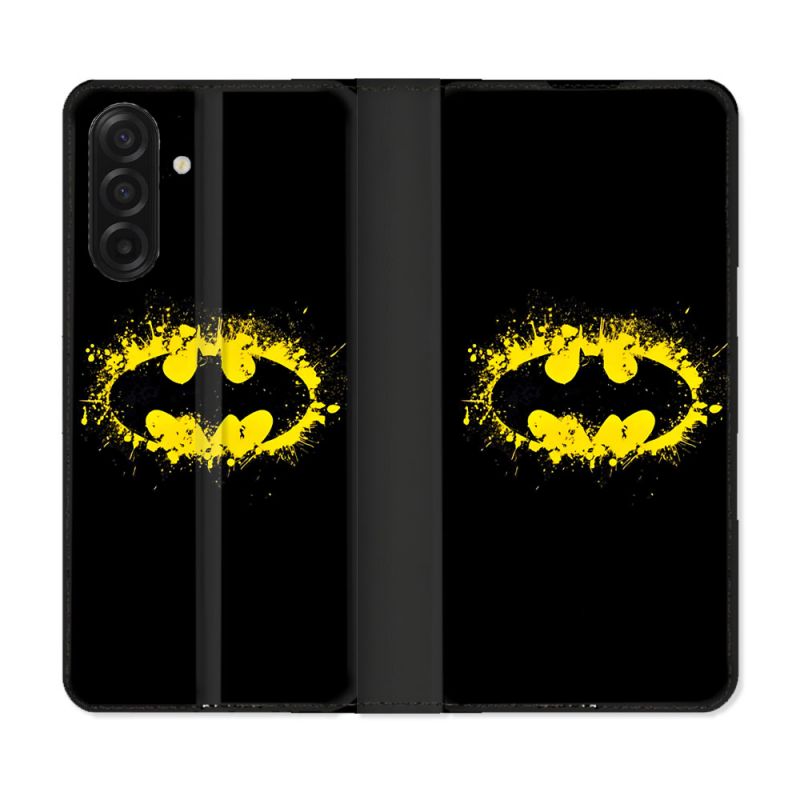 Housse cuir portefeuille Pour Samsung Galaxy A17 5G Batman Logo