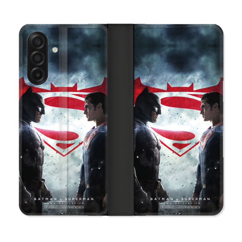 Housse cuir portefeuille Pour Samsung Galaxy A17 5G Batman VS Superman