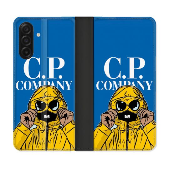 Housse cuir portefeuille Pour Samsung Galaxy A17 5G CP Company