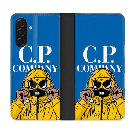 Housse cuir portefeuille Pour Samsung Galaxy A17 5G CP Company