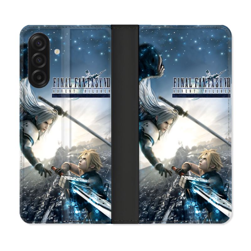 Housse cuir portefeuille Pour Samsung Galaxy A17 5G Final Fantaisy