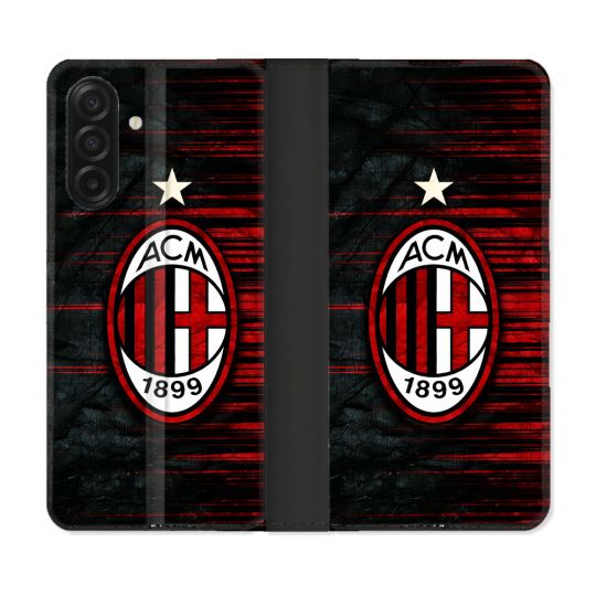 Housse cuir portefeuille Pour Samsung Galaxy A17 5G Foot Milan AC
