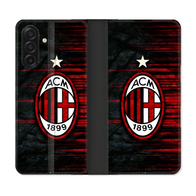 Housse cuir portefeuille Pour Samsung Galaxy A17 5G Foot Milan AC