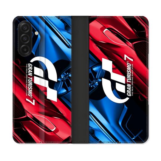 Housse cuir portefeuille Pour Samsung Galaxy A17 5G Gran Turismo