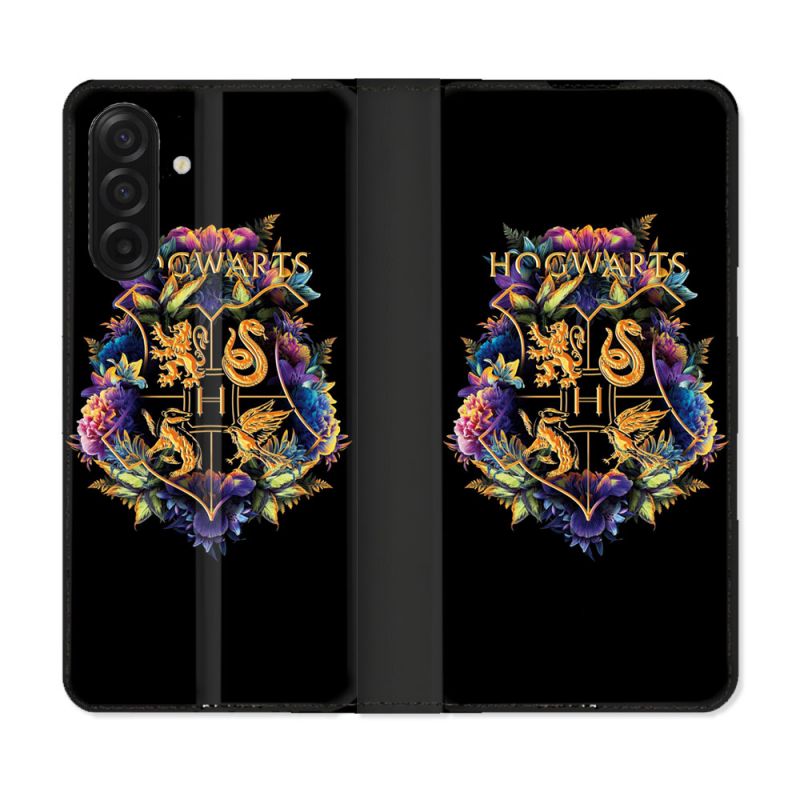 Housse cuir portefeuille Pour Samsung Galaxy A17 5G Harry Potter Hogwarts