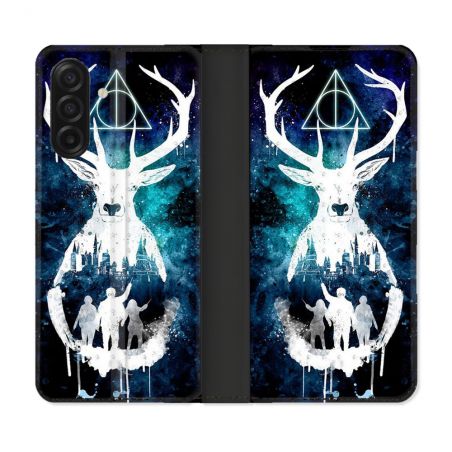 Housse cuir portefeuille Pour Samsung Galaxy A17 5G Harry Potter Patronome