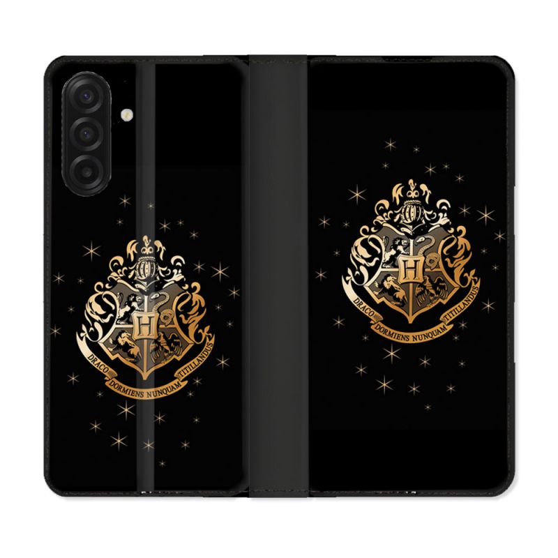 Housse cuir portefeuille Pour Samsung Galaxy A17 5G Harry Potter Poudlard