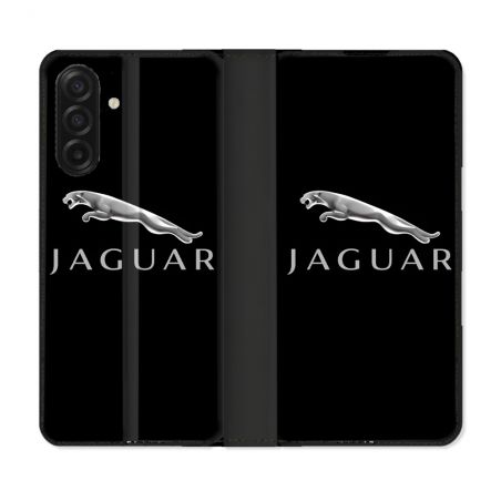Housse cuir portefeuille Pour Samsung Galaxy A17 5G Jaguar