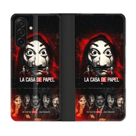 Housse cuir portefeuille Pour Samsung Galaxy A17 5G La Casa De Papel