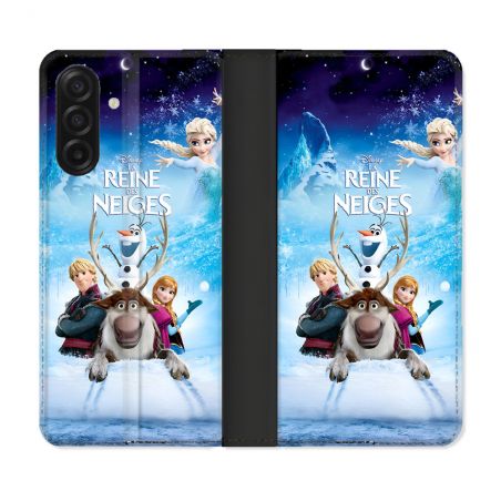 Housse cuir portefeuille Pour Samsung Galaxy A17 5G La Reine Des Neiges