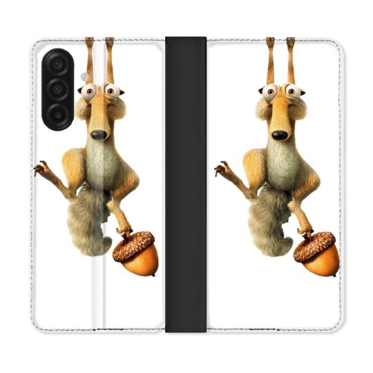 Housse cuir portefeuille Pour Samsung Galaxy A17 5G L'âge de Glace Scratch Suspendu