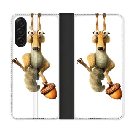 Housse cuir portefeuille Pour Samsung Galaxy A17 5G L'âge de Glace Scratch Suspendu