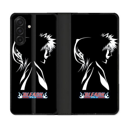 Housse cuir portefeuille Pour Samsung Galaxy A17 5G Manga Bleach Duo