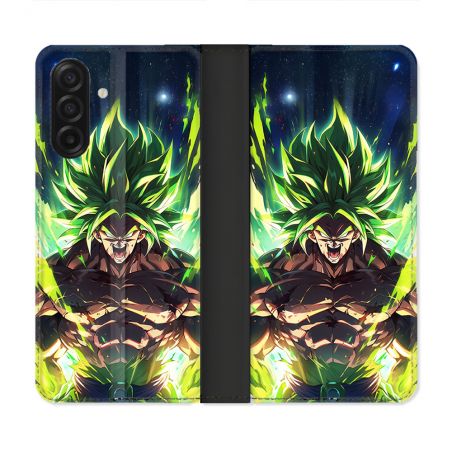 Housse cuir portefeuille Pour Samsung Galaxy A17 5G Manga Dragon Ball Broly