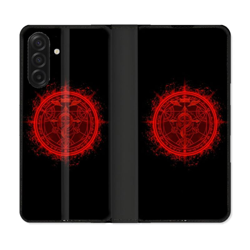 Housse cuir portefeuille Pour Samsung Galaxy A17 5G Manga Fullmetal Alchemist Logo