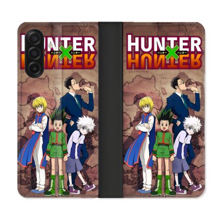 Housse cuir portefeuille Pour Samsung Galaxy A17 5G Manga Hunter X Hunter Vintage