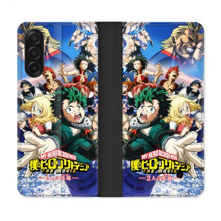 Housse cuir portefeuille Pour Samsung Galaxy A17 5G Manga My Hero Academia Affiche