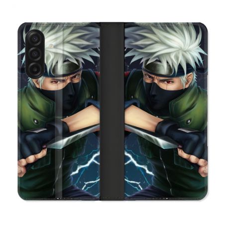Housse cuir portefeuille Pour Samsung Galaxy A17 5G Manga Naruto Kakashi