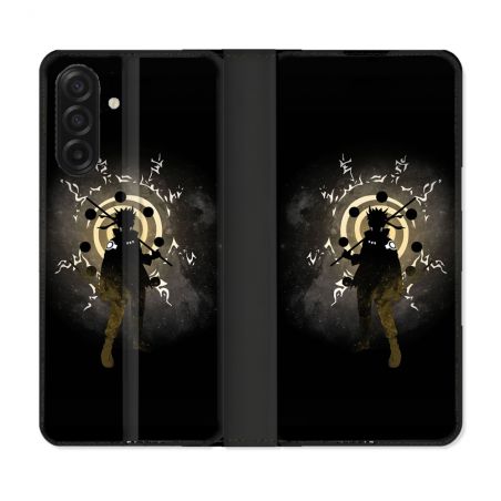 Housse cuir portefeuille Pour Samsung Galaxy A17 5G Manga Naruto Sage