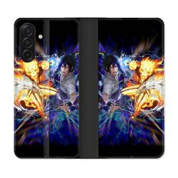 Housse cuir portefeuille Pour Samsung Galaxy A17 5G Manga Naruto VS