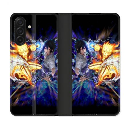 Housse cuir portefeuille Pour Samsung Galaxy A17 5G Manga Naruto VS