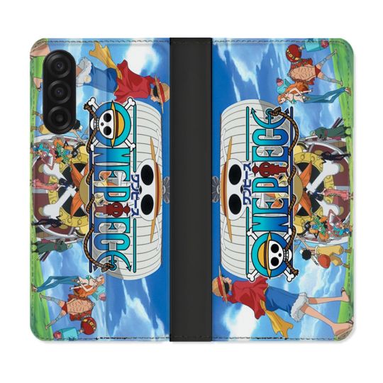 Housse cuir portefeuille Pour Samsung Galaxy A17 5G Manga One Piece Sunny