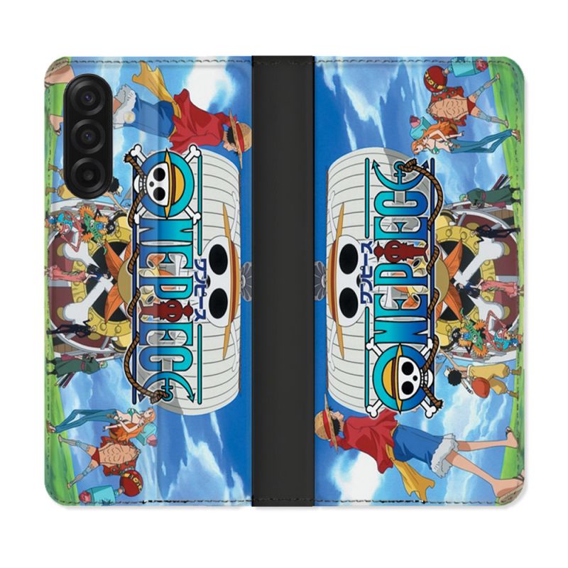 Housse cuir portefeuille Pour Samsung Galaxy A17 5G Manga One Piece Sunny
