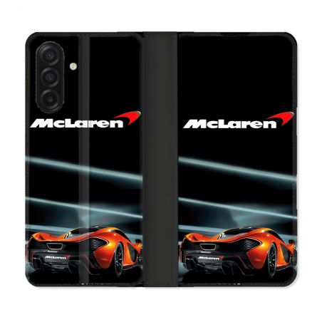 Housse cuir portefeuille Pour Samsung Galaxy A17 5G Mc Laren