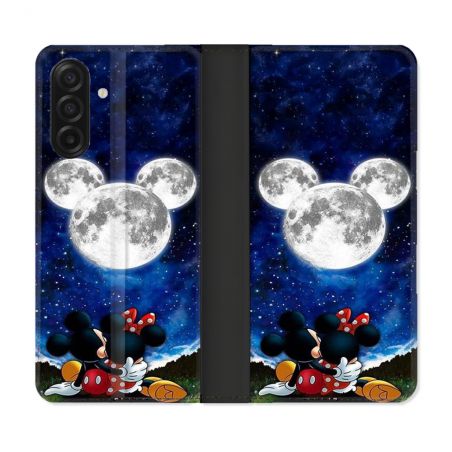 Housse cuir portefeuille Pour Samsung Galaxy A17 5G Mickey Minnie