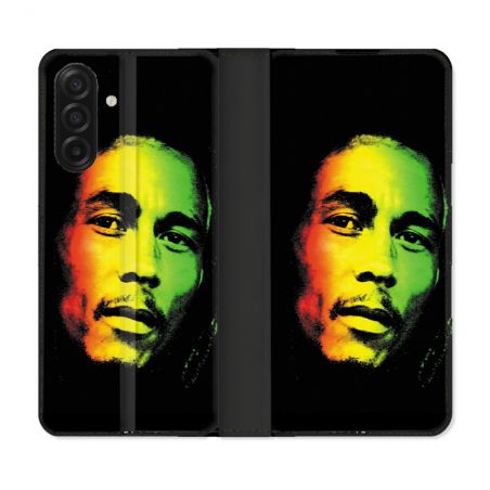 Housse cuir portefeuille Pour Samsung Galaxy A17 5G Musique Bob Marley 2