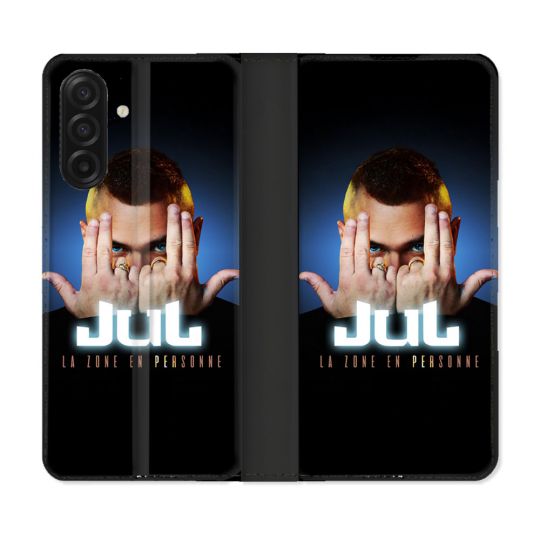 Housse cuir portefeuille Pour Samsung Galaxy A17 5G Musique Jul Signe