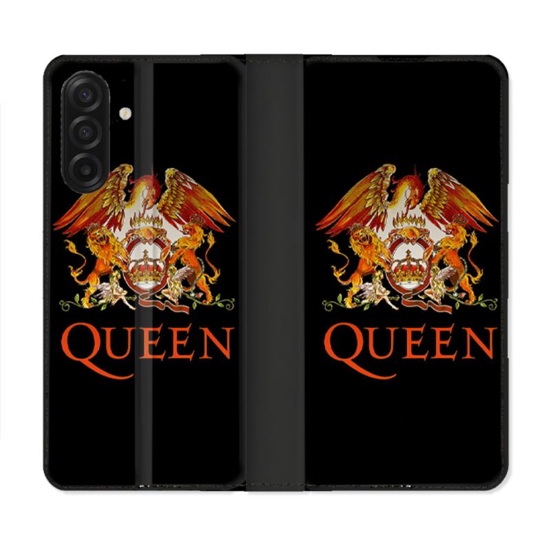 Housse cuir portefeuille Pour Samsung Galaxy A17 5G Musique Rock Queen