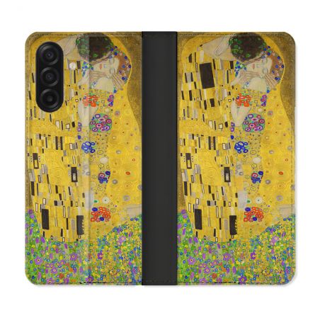 Housse cuir portefeuille Pour Samsung Galaxy A17 5G Peinture Le Baiser