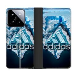 Housse cuir portefeuille Pour Xiaomi 14 Adidas Iceberg